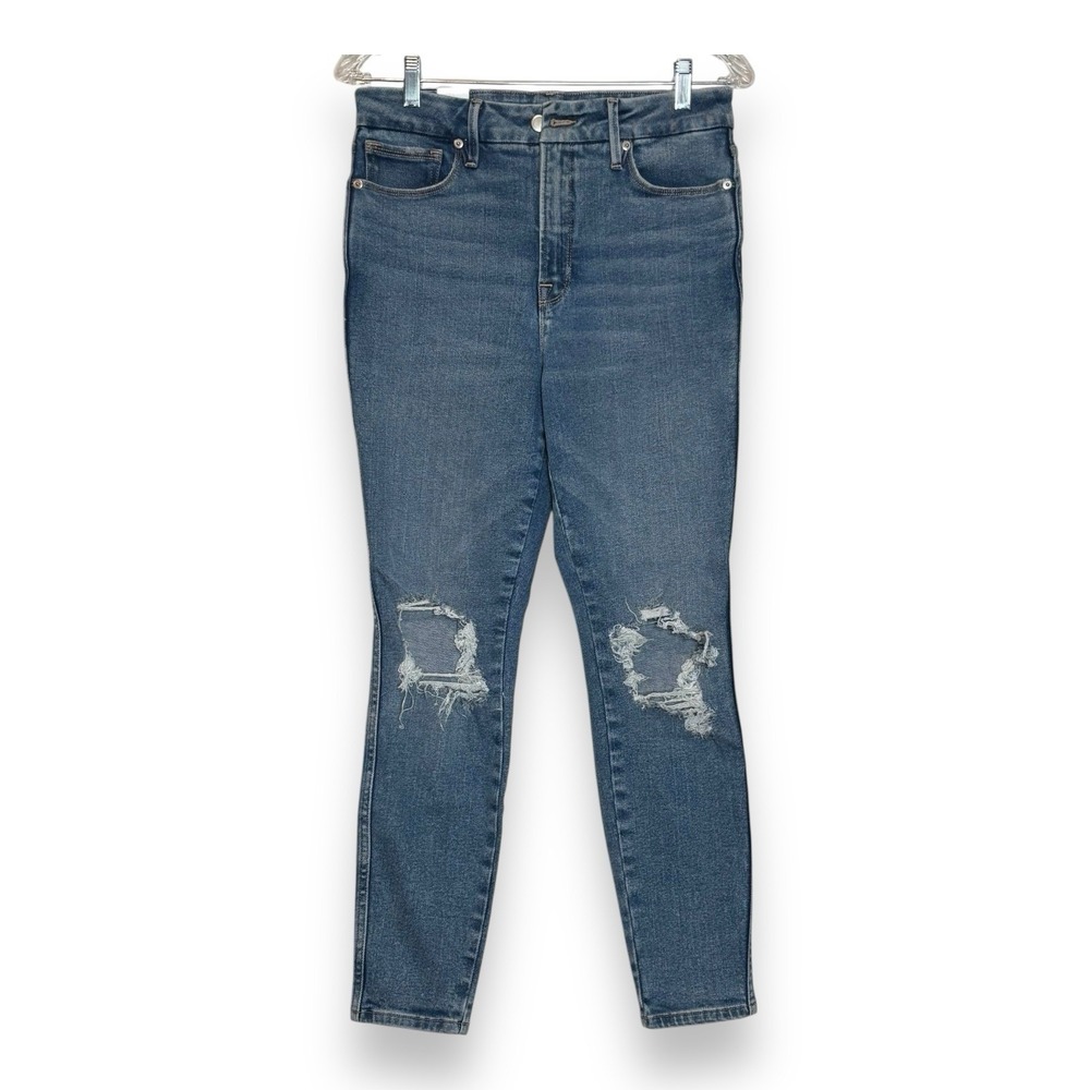 Good American Good Curve Skinny Crop Jeans Size 4/27 New